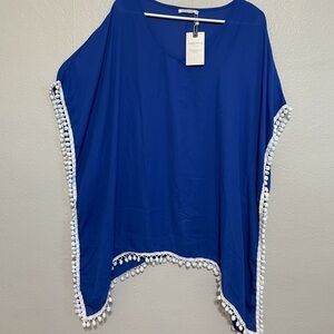 Adreamly swim beach coverup pompom​​​